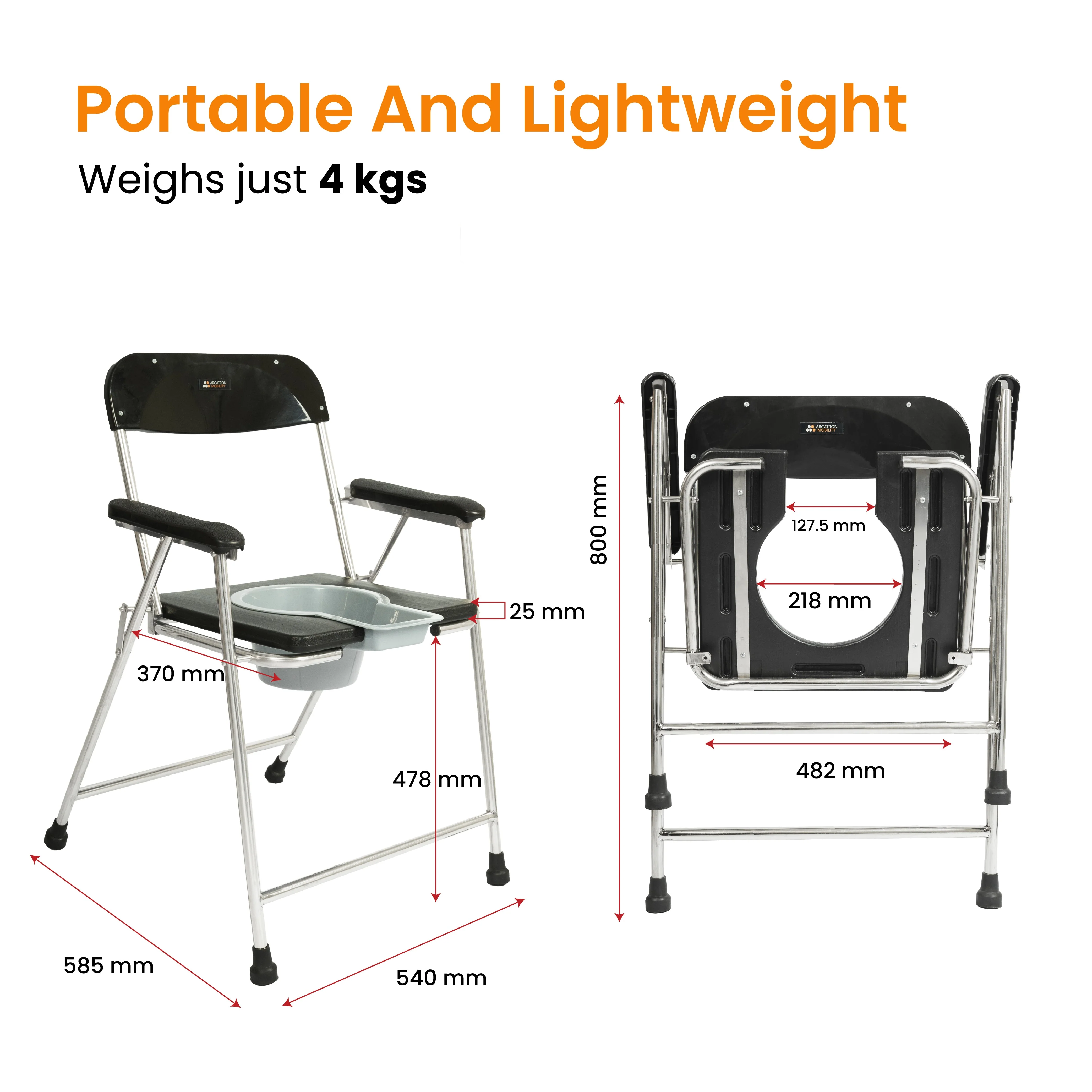Frido Foldable Shower chair - Image 5