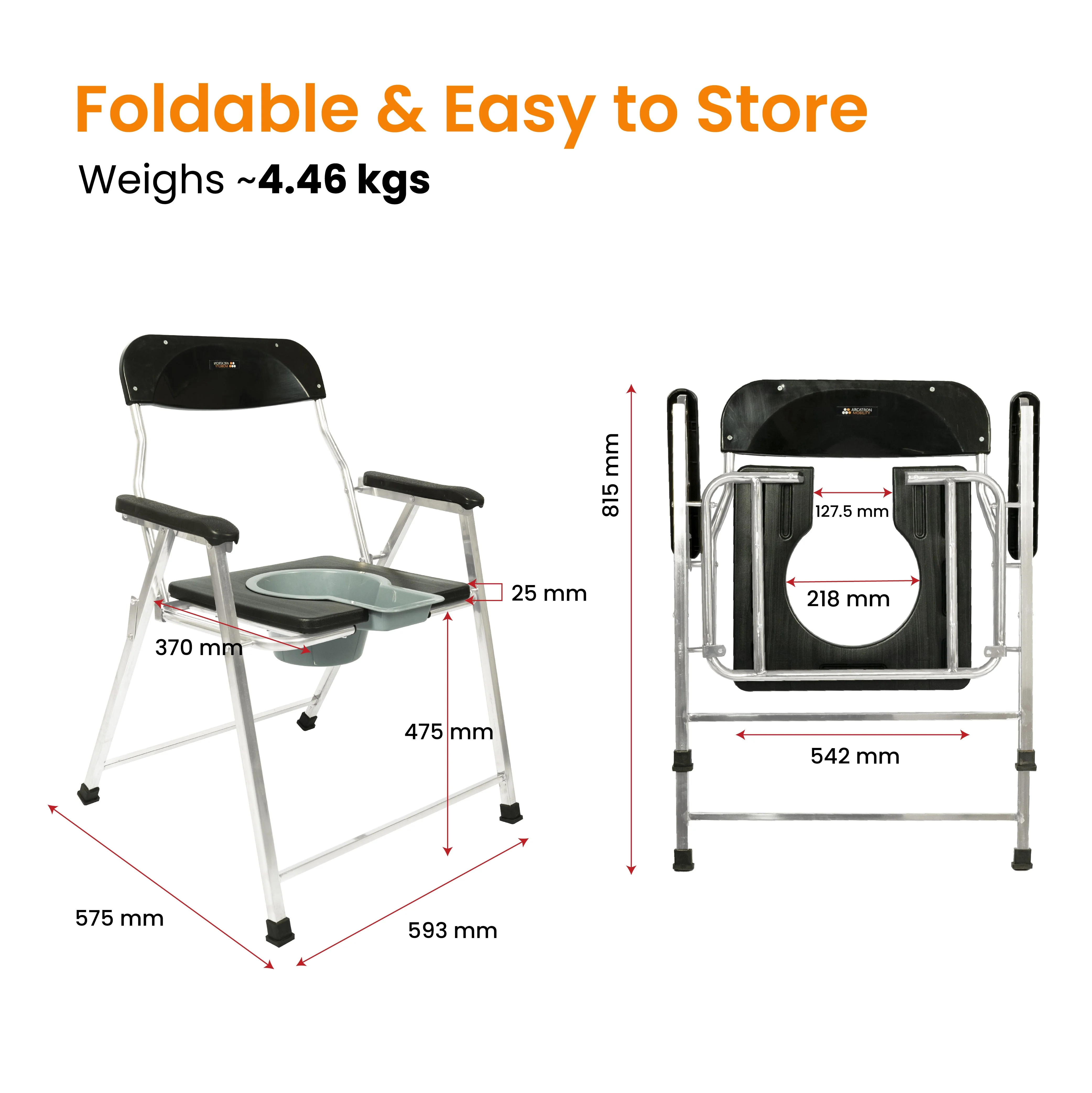 Frido Foldable Shower chair - Image 6