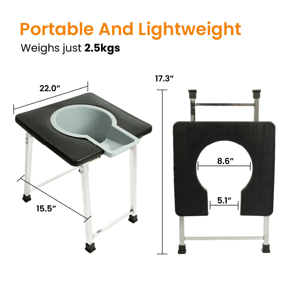 Frido Foldable Commode Stool - Image 5