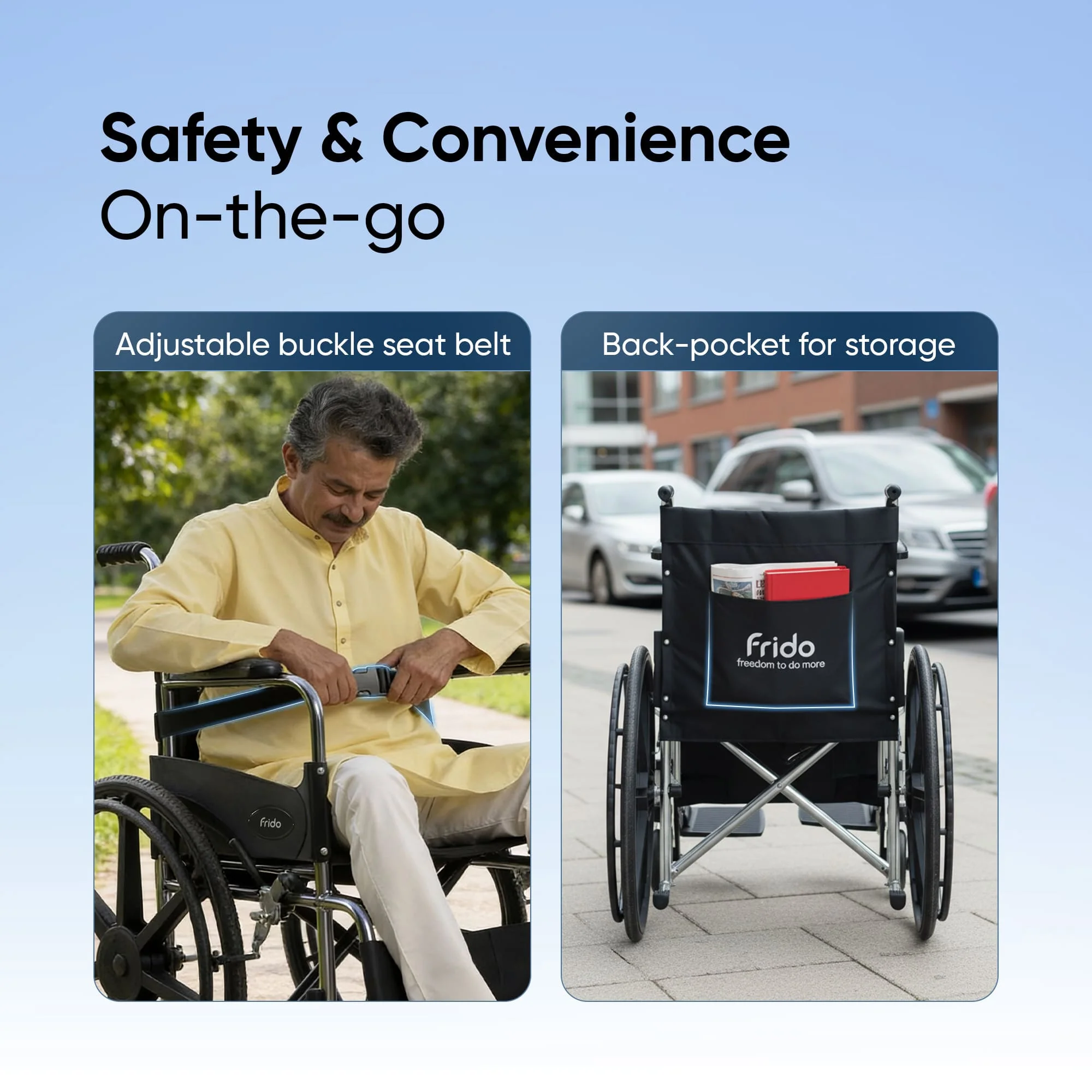 Frido FSS100 | Foldable Wheelchair - Image 7