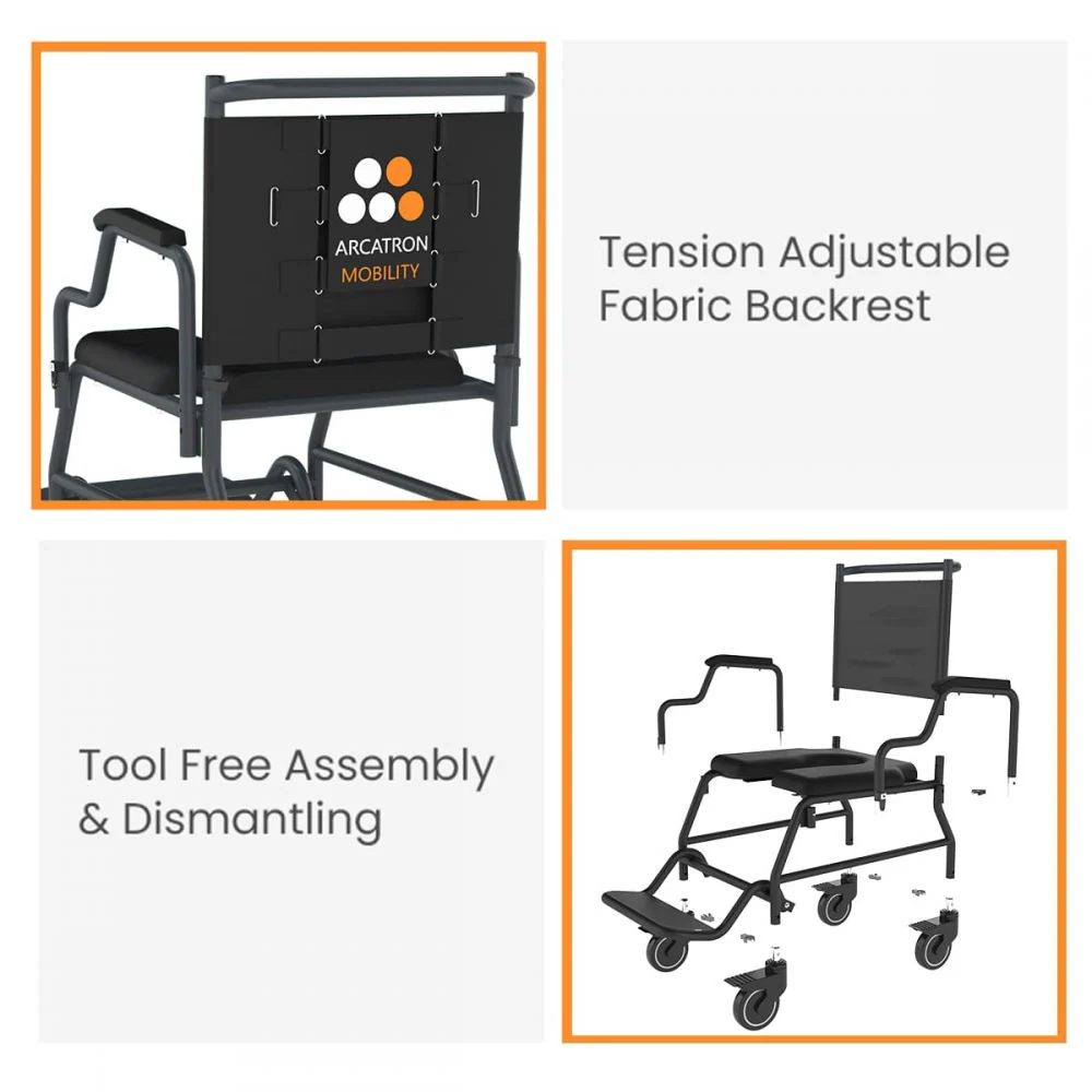 Frido 2000 Commode Wheelchair - Image 5