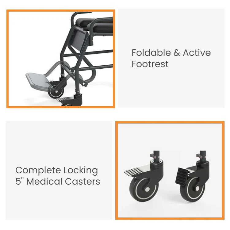 Frido 2000 Commode Wheelchair - Image 7