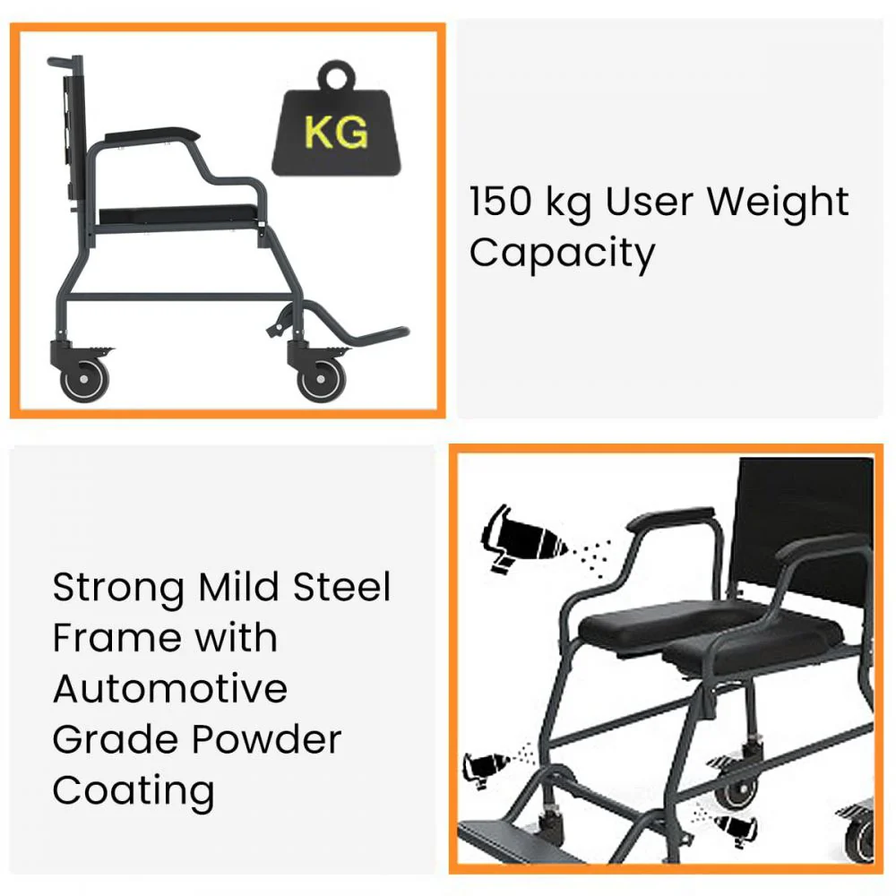 Frido 2000 Commode Wheelchair - Image 8