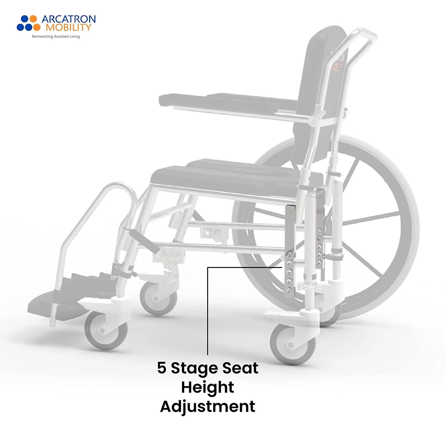 Prime SSS100 | Self Propelled Shower Commode Wheelchair - Image 4