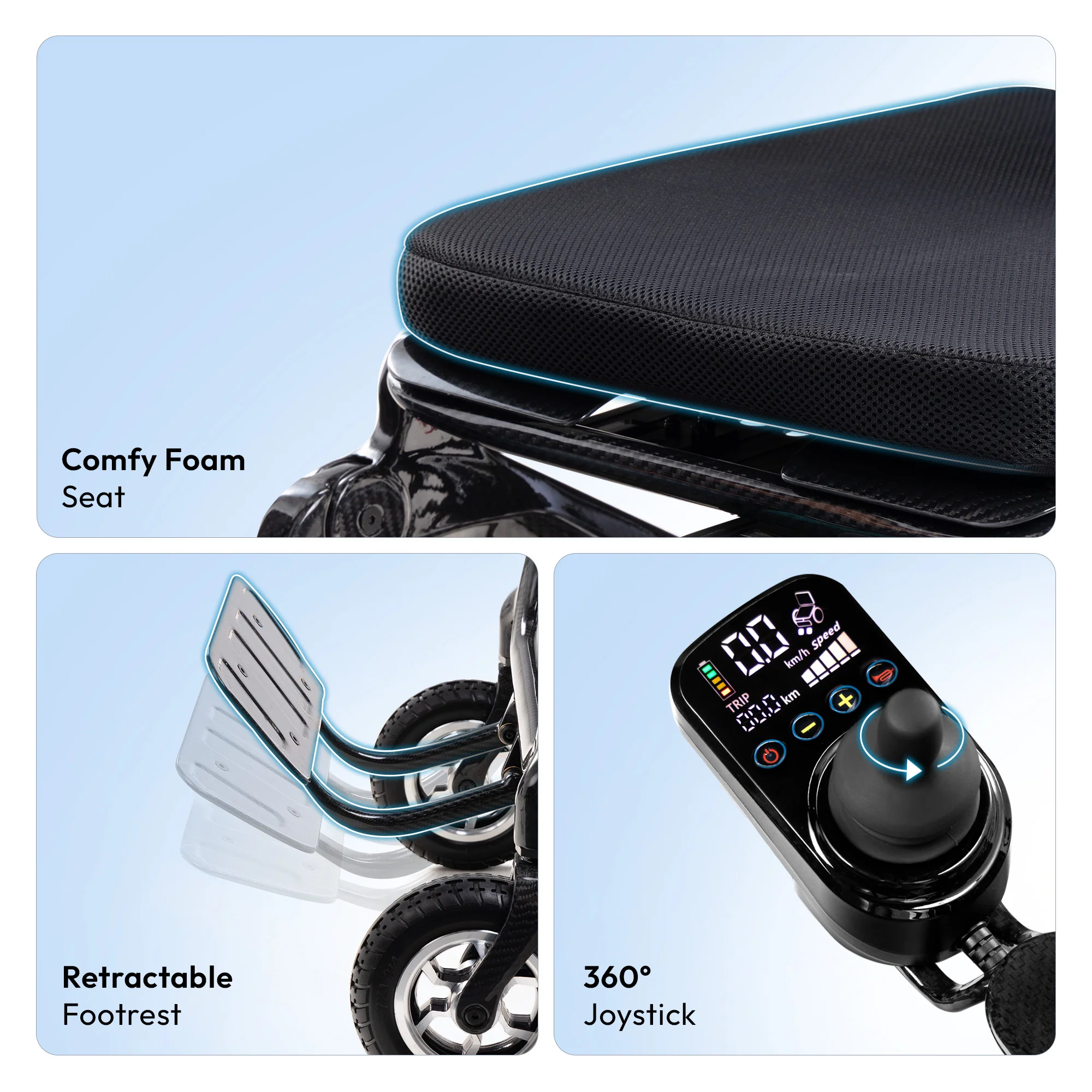 Frido Carbon Fiber Electric Wheelchair - Image 10