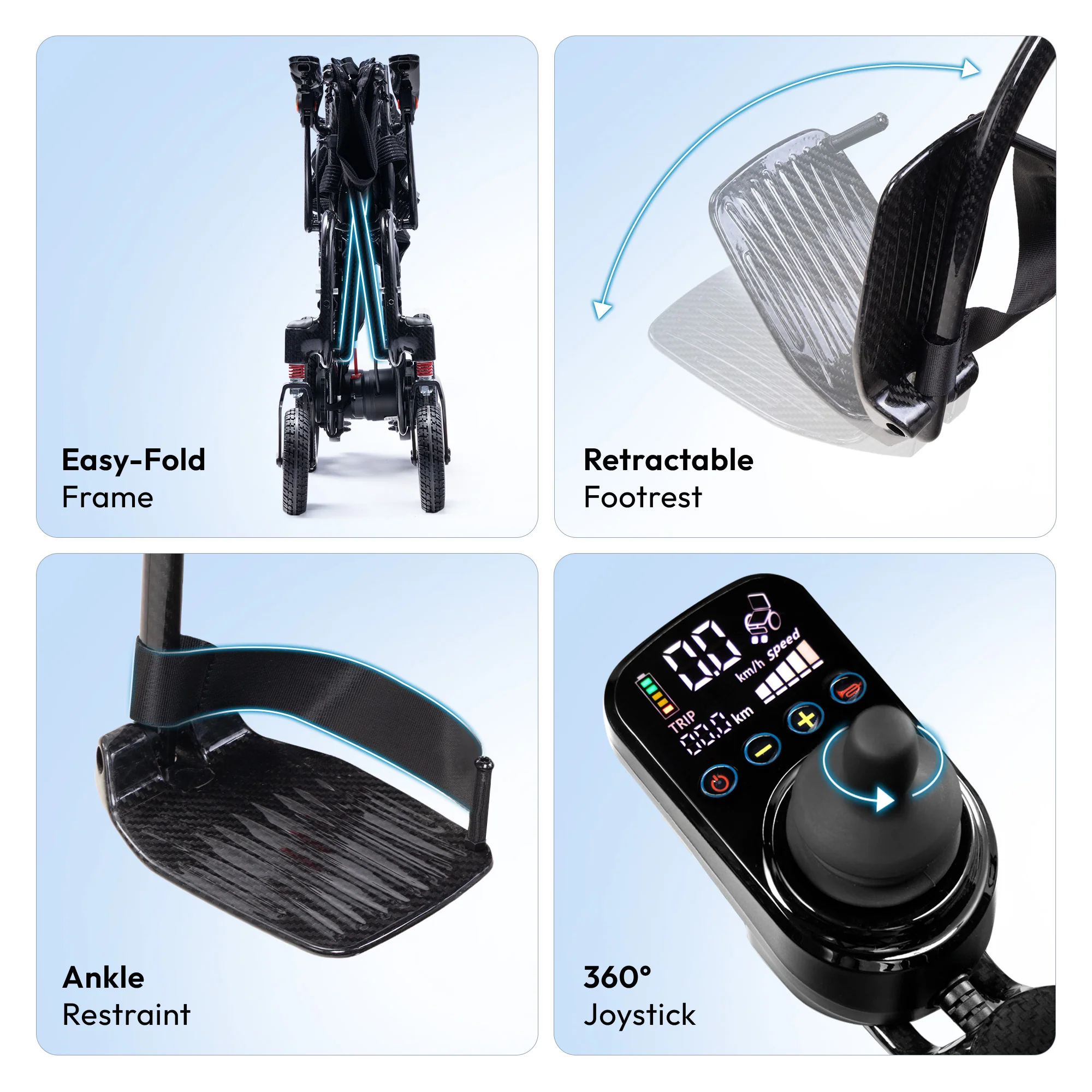 Frido Carbon Fiber X Electric Wheelchair - Image 10
