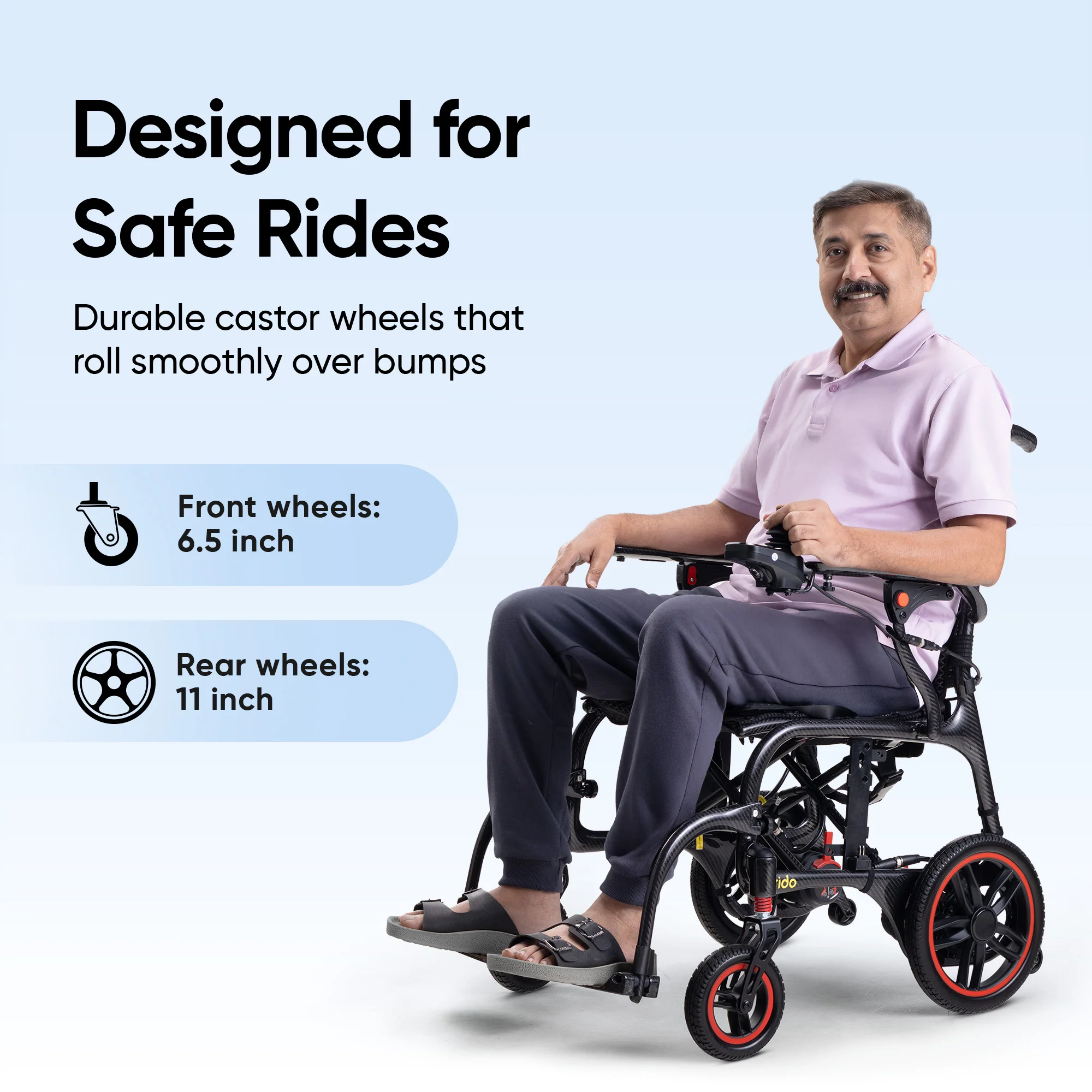 Frido Carbon Fiber X Electric Wheelchair - Image 6
