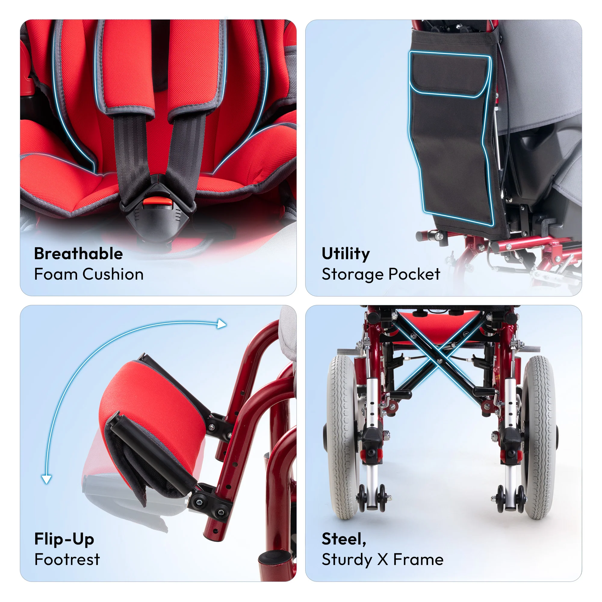 Frido Cerebral Palsy Pediatric Wheelchair - Image 4