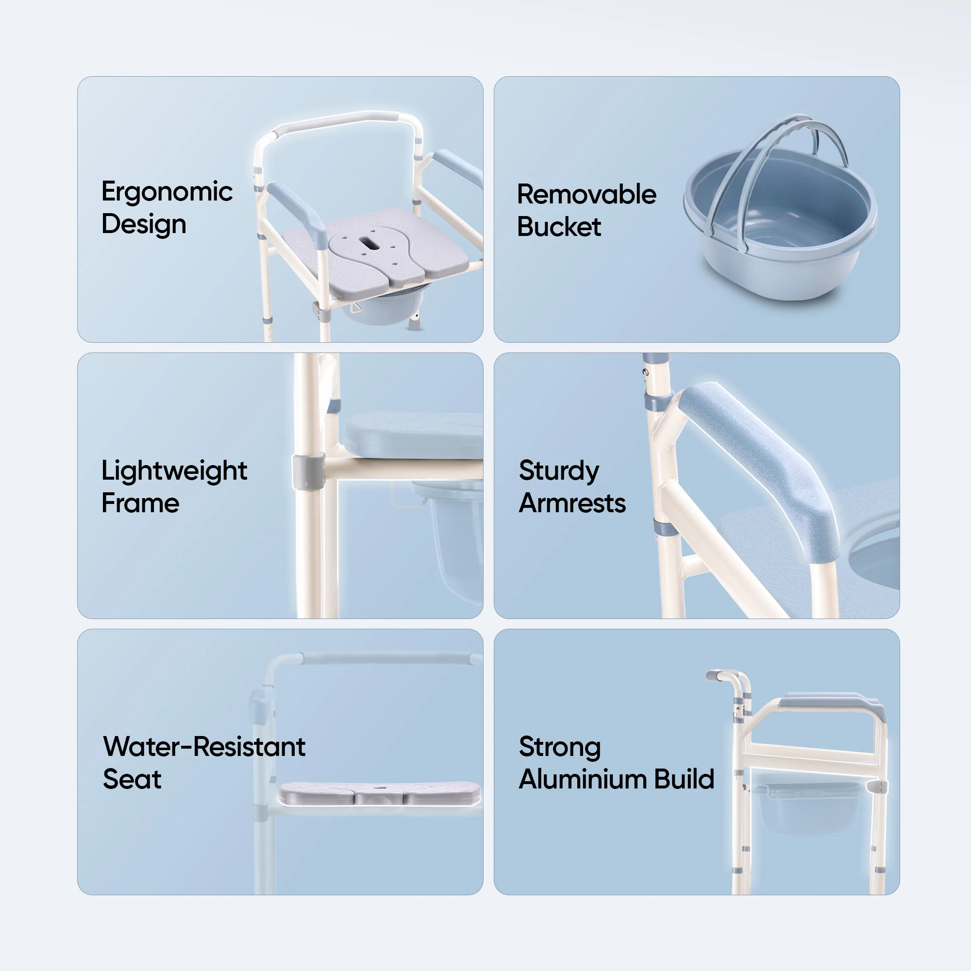 Frido Commode Chair - Image 3