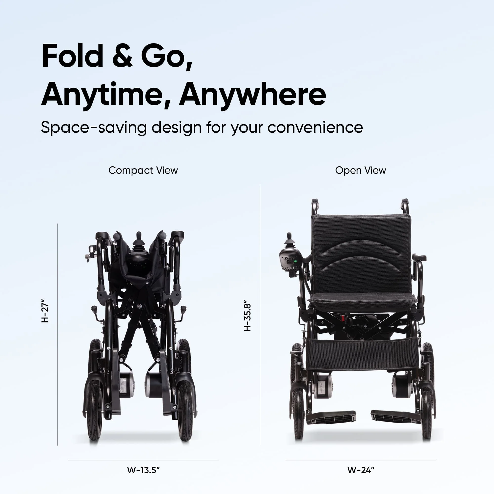 Frido Foldable Electric Wheelchair - Image 4