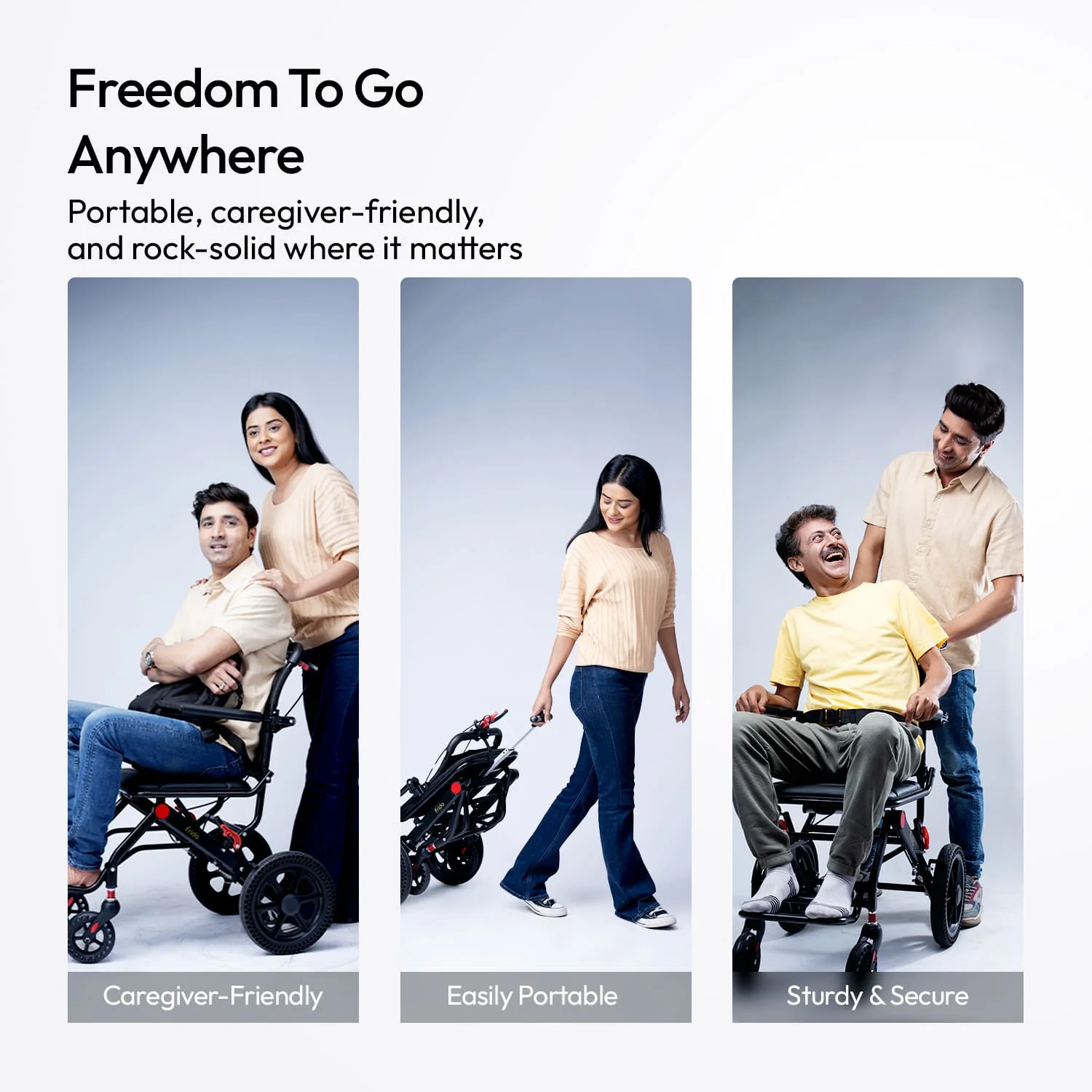 Frido Foldable Travel Wheelchair - Image 5
