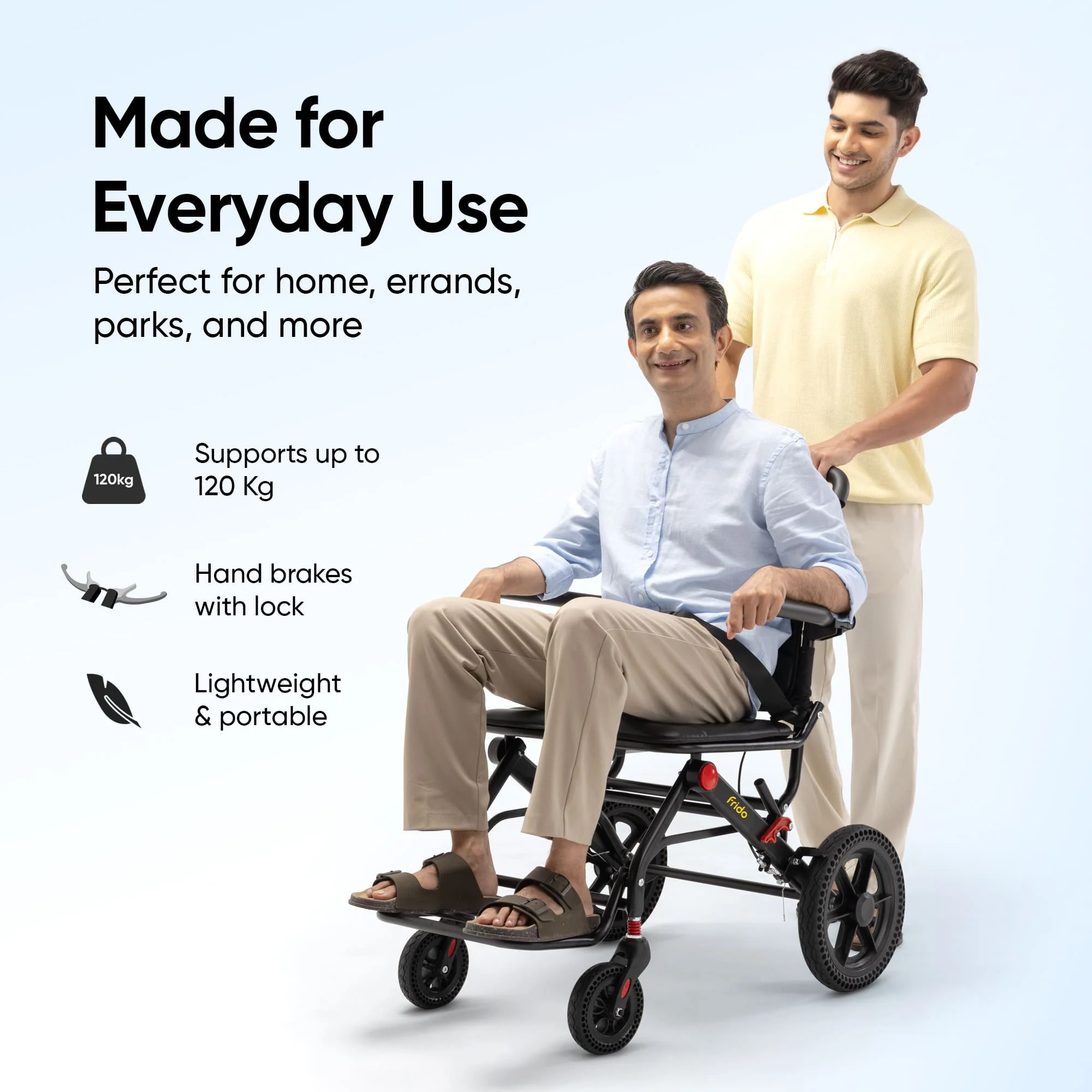 Frido Foldable Travel Wheelchair - Image 7