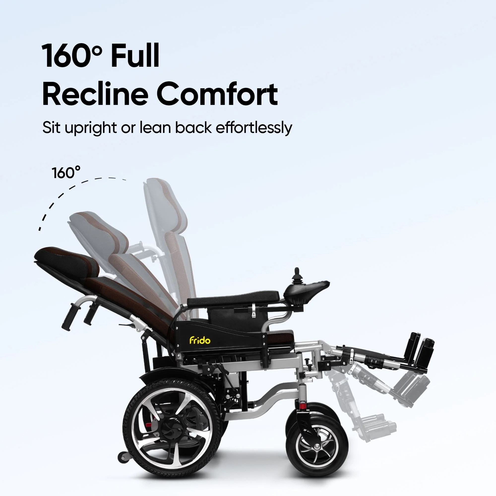 Frido Heavy Duty Recliner Electric Wheelchair - Image 3